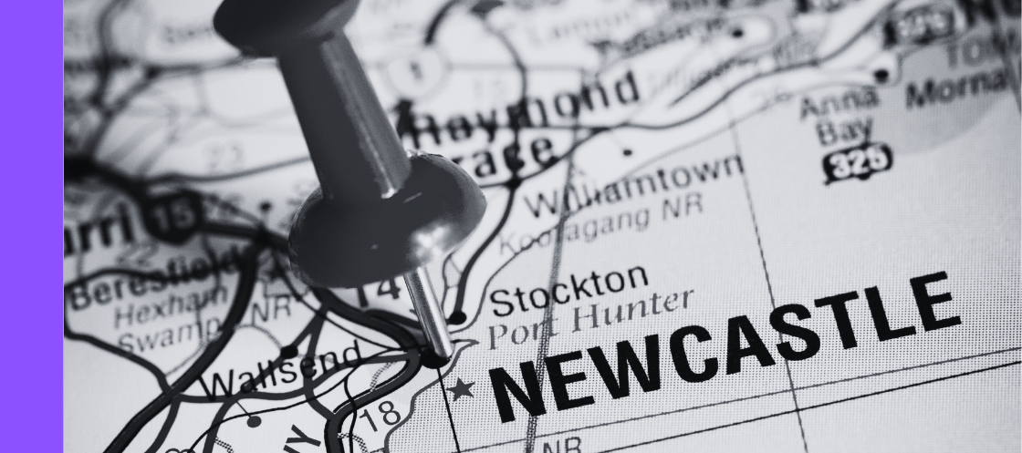 Newcastle map w purple