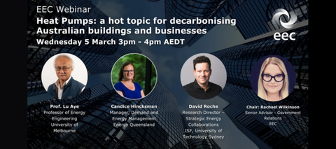 Heat Pumps: a hot topic for decarbonising Australian buildings and businesses