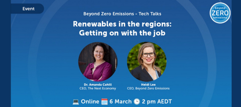 Renewables in the regions - getting on with the job