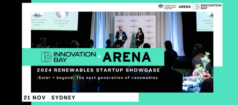 Innovation Bay & ARENA 2024 Renewables Startup Showcase