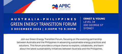 Australia- Philippines Green Energy Transition Forum