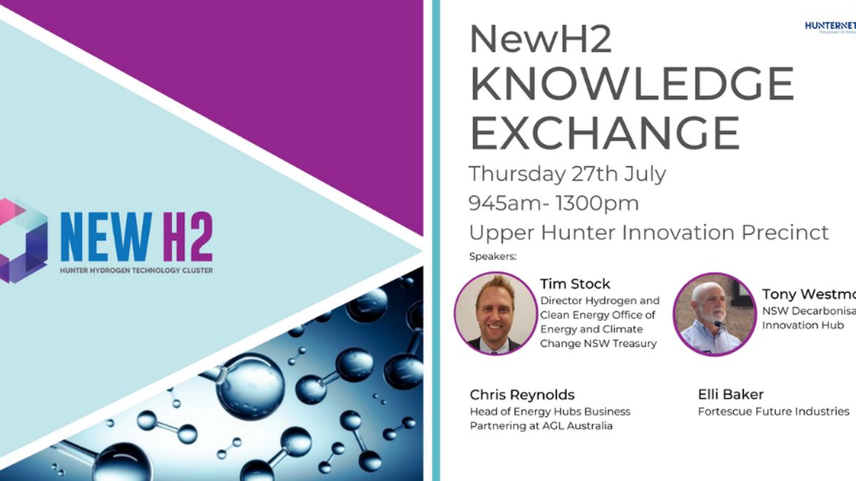 Join us for the July NewH2 Knowledge Exchange at the new Upper