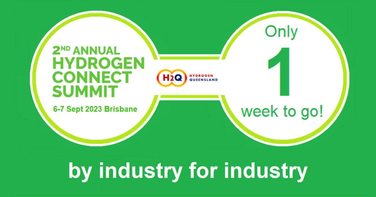 Only a week to go until the 2nd Hydrogen Connect 2023 Summit kicks off