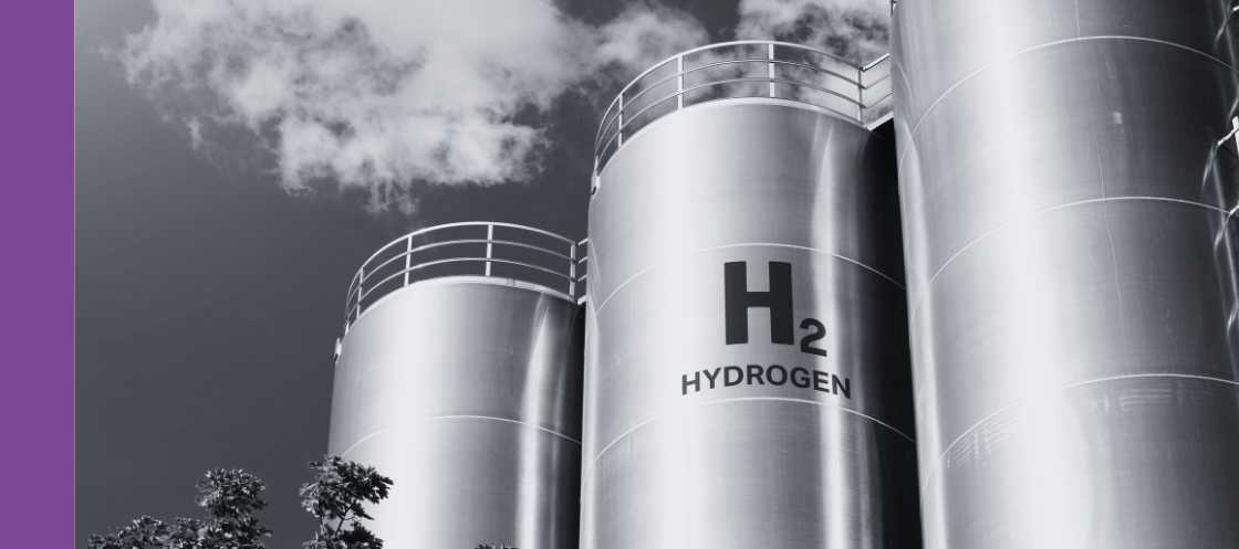 Hydrogen tanks purple