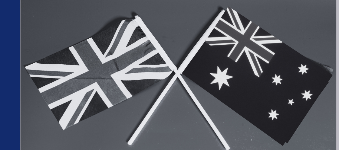 Uk and australia flag